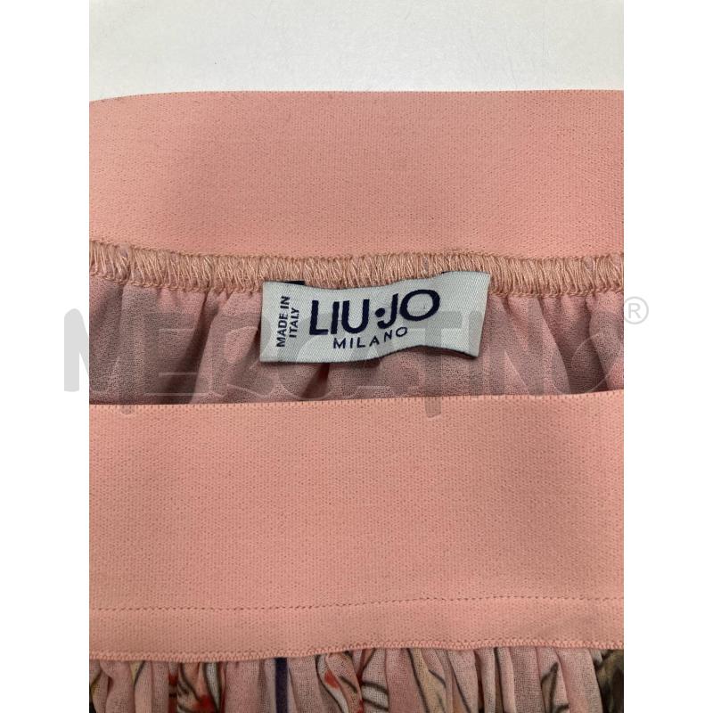 GONNA LIU JO PLISETTATA ROSA FIORI FOGLIE | Mercatino dell'Usato Gazzada schianno 3