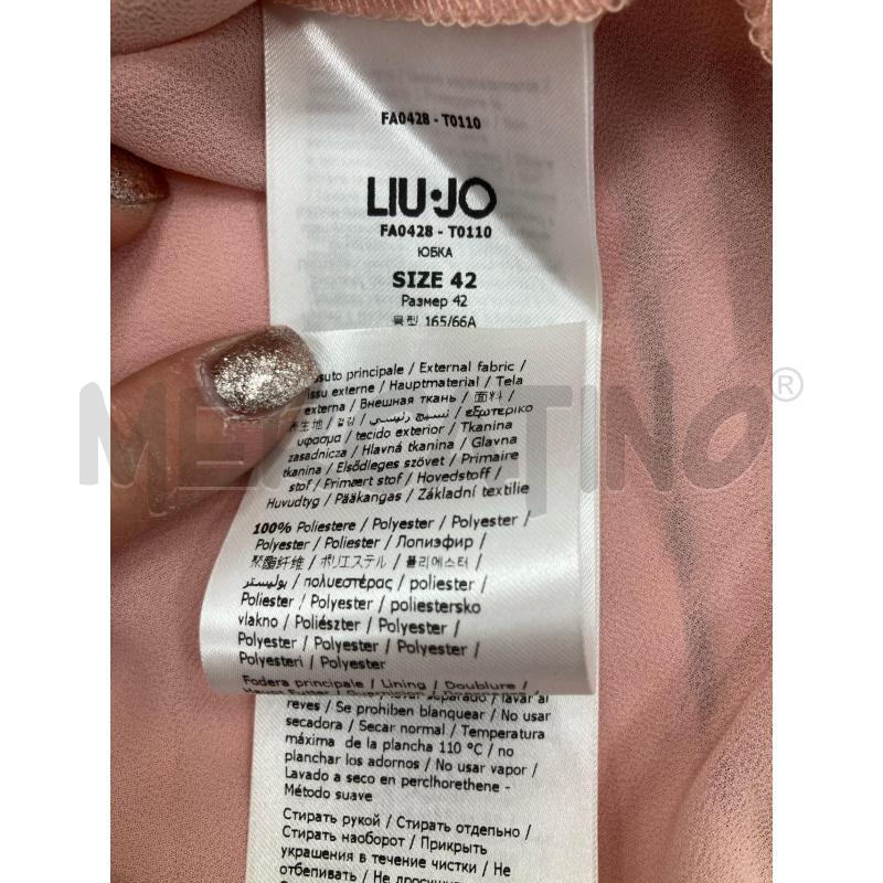 GONNA LIU JO PLISETTATA ROSA FIORI FOGLIE | Mercatino dell'Usato Gazzada schianno 4