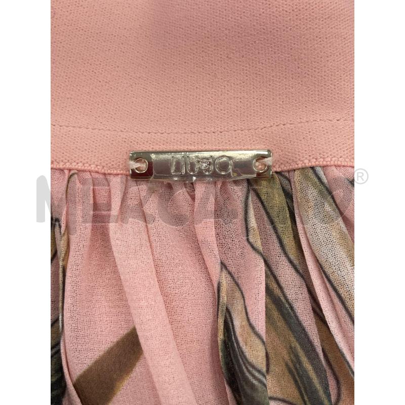 GONNA LIU JO PLISETTATA ROSA FIORI FOGLIE | Mercatino dell'Usato Gazzada schianno 5