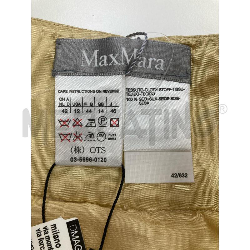 GONNA MAXMARA DORATA FASCIA PERLINE CARTELLINO | Mercatino dell'Usato Gazzada schianno 3