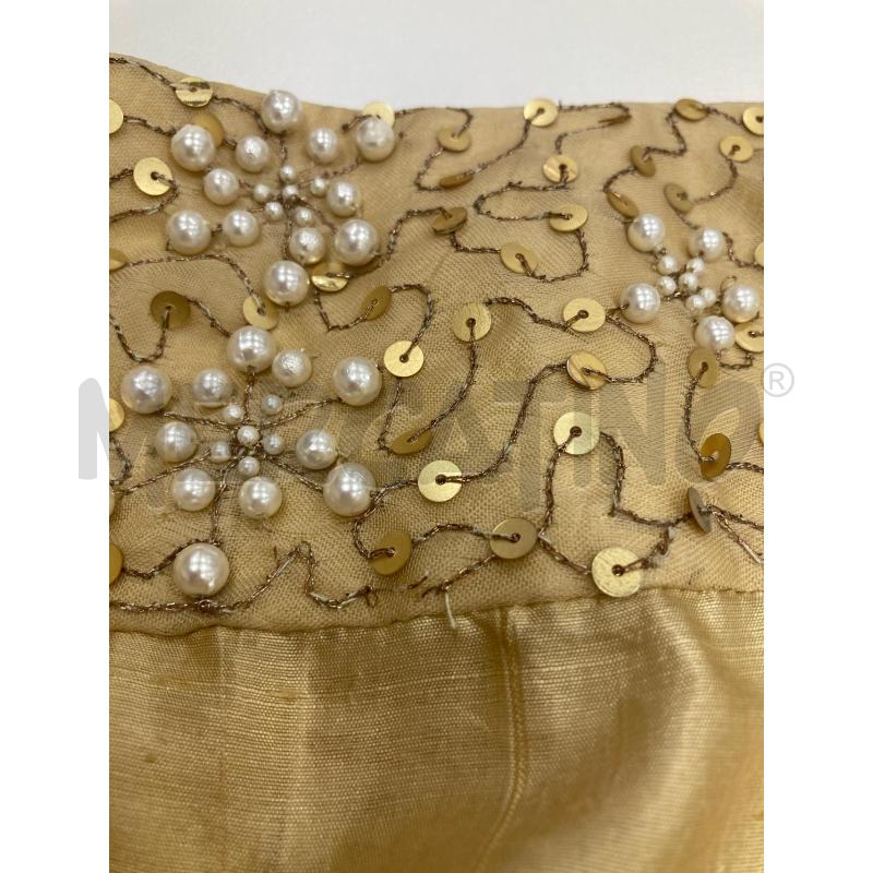 GONNA MAXMARA DORATA FASCIA PERLINE CARTELLINO | Mercatino dell'Usato Gazzada schianno 4