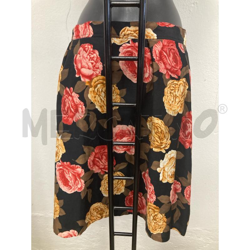 GONNA MAXMARA NERA ROSE ROSSE GIALLE  | Mercatino dell'Usato Gazzada schianno 2