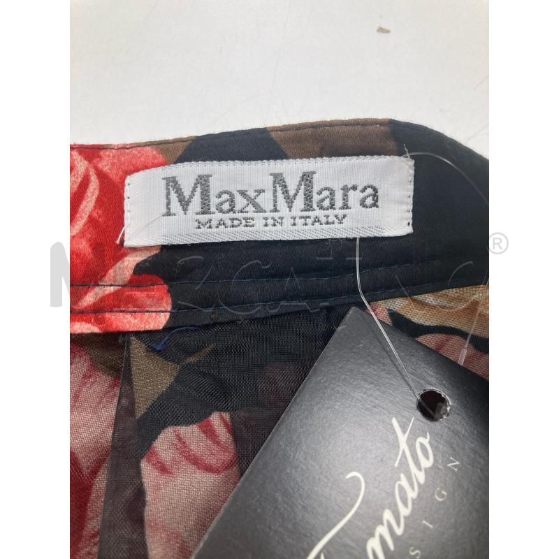 GONNA MAXMARA NERA ROSE ROSSE GIALLE  | Mercatino dell'Usato Gazzada schianno 3
