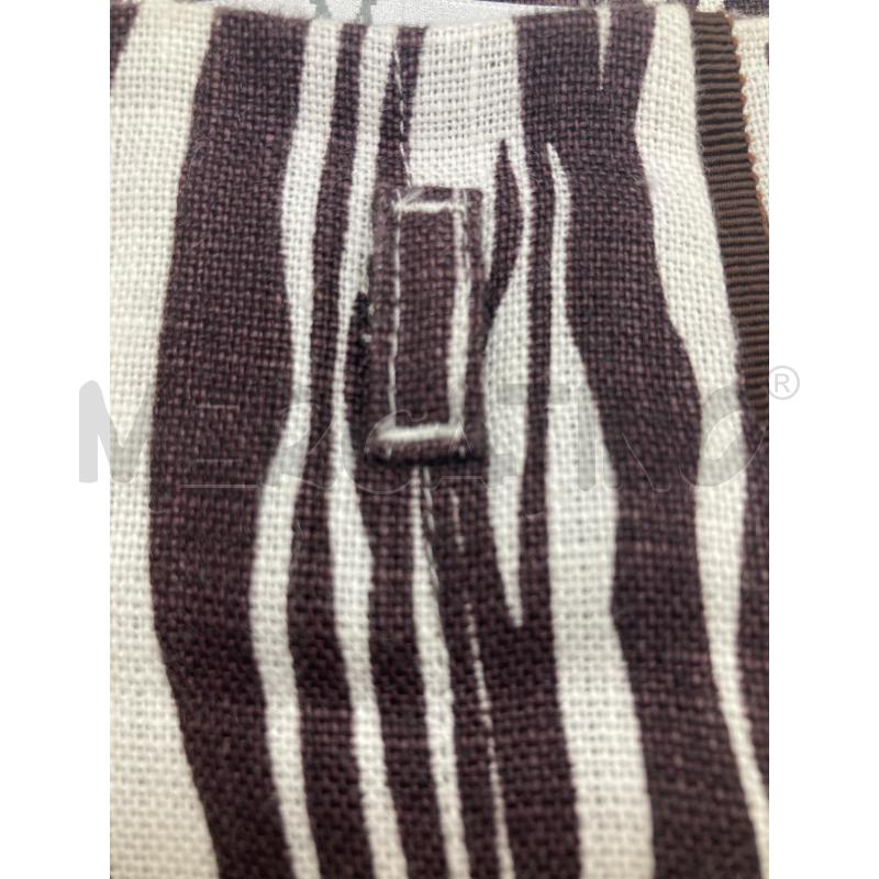 GONNA MAX MARA LINO BIANCA SEGNI MARRONI | Mercatino dell'Usato Gazzada schianno 4