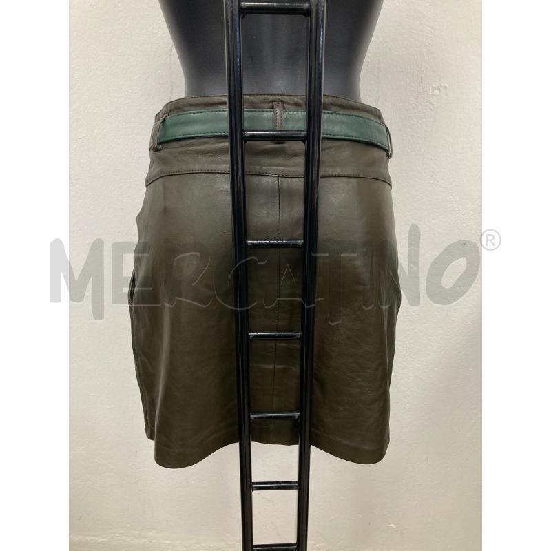 GONNA SILVIAN HEACH PELLE MARRONE CINTURA VERDE | Mercatino dell'Usato Gazzada schianno 2