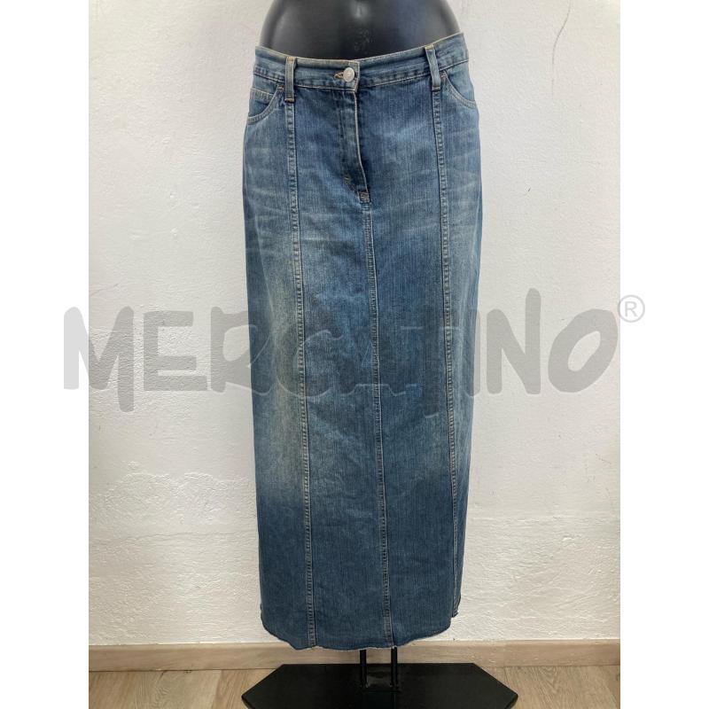 GONNA SISLEY JEANS LUNGA SBIADITA | Mercatino dell'Usato Gazzada schianno 1