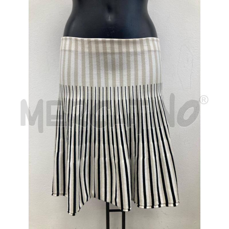 GONNA TWIN SET BIANCA RIGA NERO BEIGE | Mercatino dell'Usato Gazzada schianno 1
