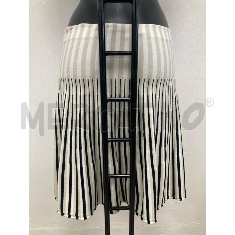 GONNA TWIN SET BIANCA RIGA NERO BEIGE | Mercatino dell'Usato Gazzada schianno 2