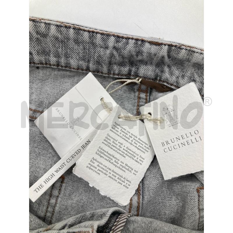 JEANS BRUNELLO CUCINELLI GRIGI CARTELLINO | Mercatino dell'Usato Gazzada schianno 4
