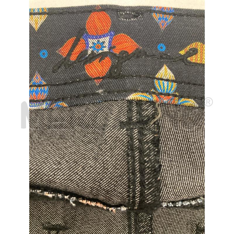JEANS DONNA DESIGUAL NERO FANTASIA ARANCIO BLU | Mercatino dell'Usato Gazzada schianno 4