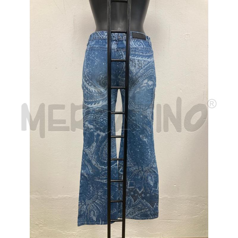 JEANS DONNA FERRE DISEGNI BIANCHI ALCUNI BRILLANTINI MANCANTI | Mercatino dell'Usato Gazzada schianno 2