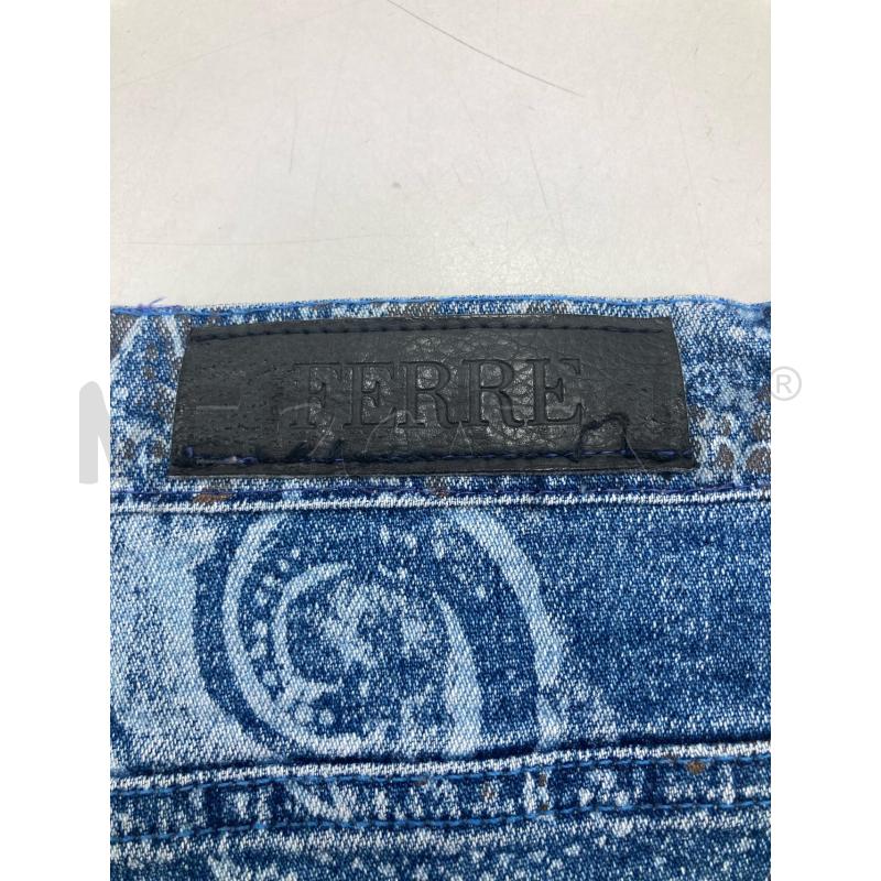 JEANS DONNA FERRE DISEGNI BIANCHI ALCUNI BRILLANTINI MANCANTI | Mercatino dell'Usato Gazzada schianno 5