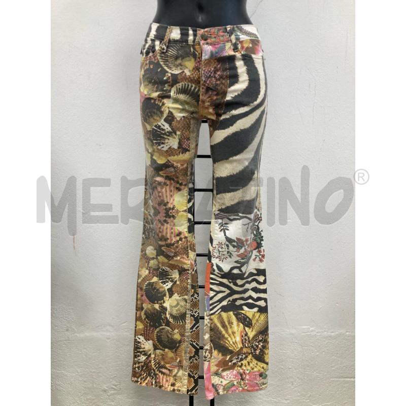 JEANS DONNA JUST CAVALLI ZEBRATO CONCHIGLIE | Mercatino dell'Usato Gazzada schianno 1