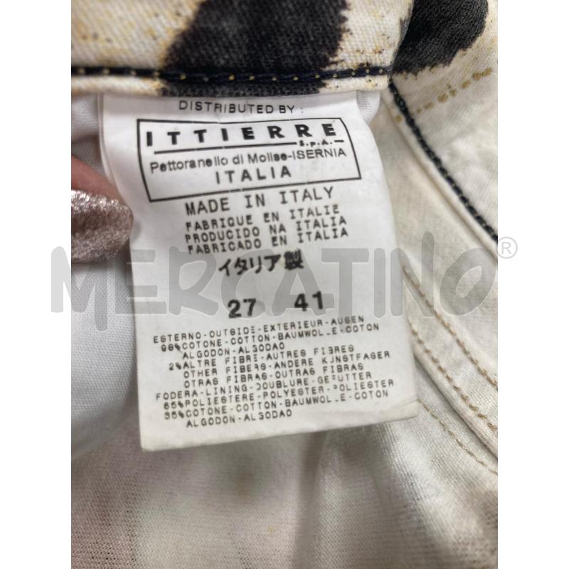JEANS DONNA JUST CAVALLI ZEBRATO CONCHIGLIE | Mercatino dell'Usato Gazzada schianno 4