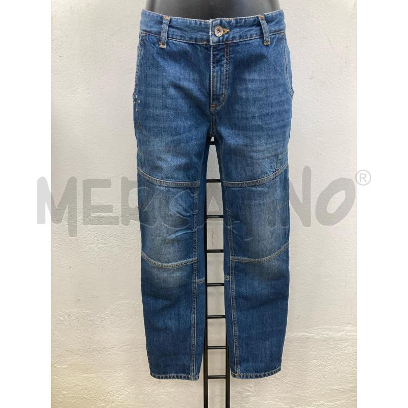 JEANS DONNA LAMARTINA CUCITURE GINOCCHIO CARTELLINO | Mercatino dell'Usato Gazzada schianno 1