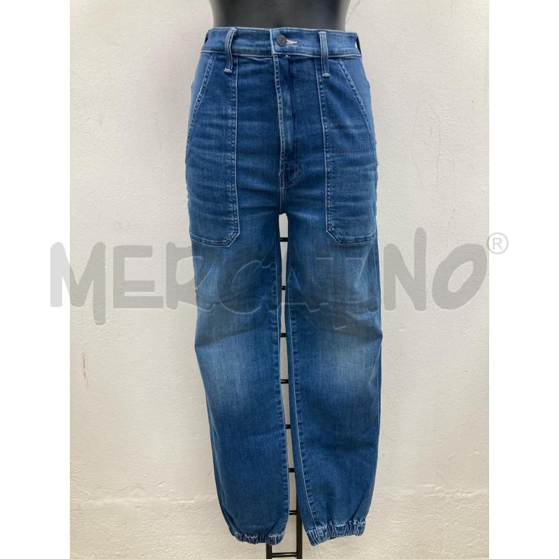JEANS DONNA MOTHER VITA STRETTA BLU CAVIGLIA ELASTICO | Mercatino dell'Usato Gazzada schianno 1