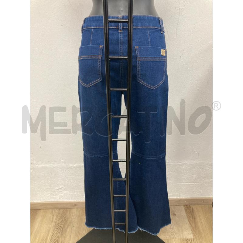 JEANS DONNA NENETTE BLU ZAMPA FONDO SFRANGIATO | Mercatino dell'Usato Gazzada schianno 2