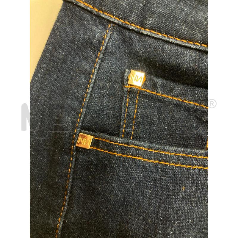 JEANS DONNA NENETTE BLU ZAMPA FONDO SFRANGIATO | Mercatino dell'Usato Gazzada schianno 5