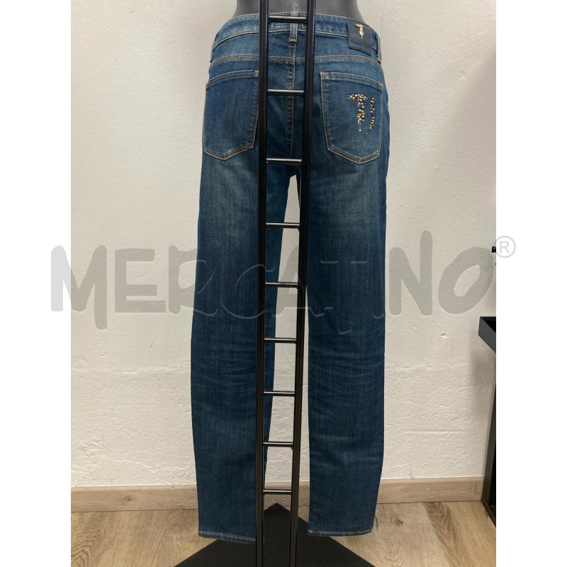JEANS DONNA TRUSSARDI BRILLANTINI TASCA  | Mercatino dell'Usato Gazzada schianno 2