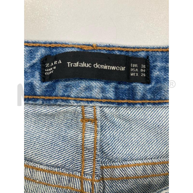 JEANS DONNA ZARA ADESIVI FIORI RIGA CENTRALE | Mercatino dell'Usato Gazzada schianno 4