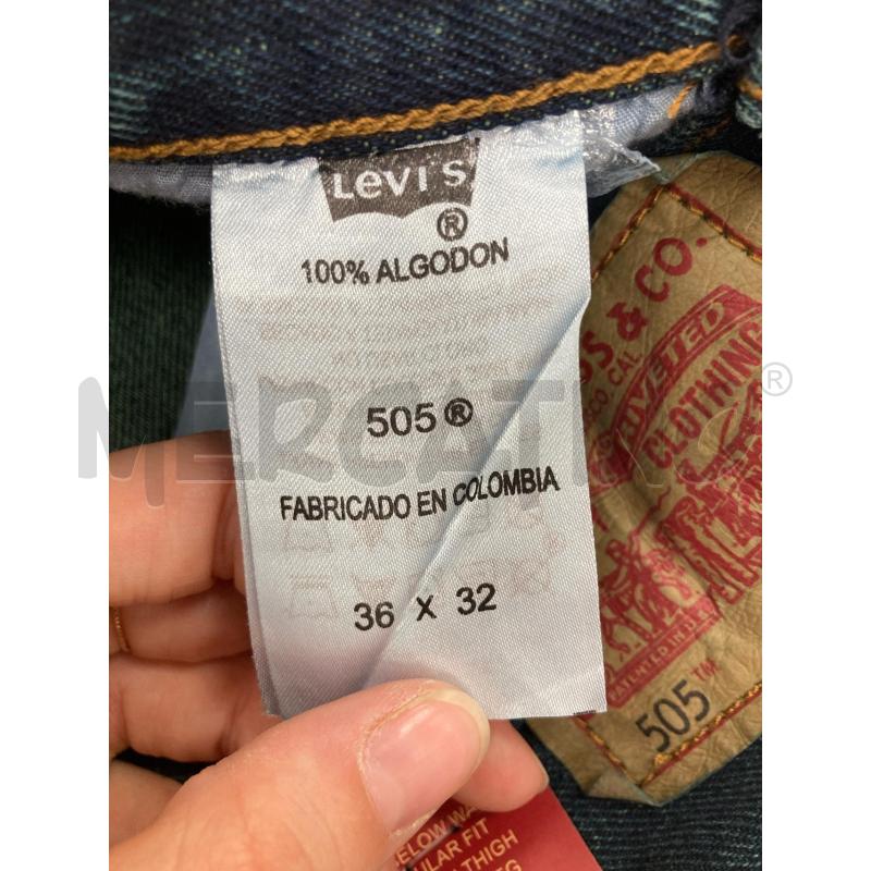 JEANS UOMO LEVIS 505 PLU PETROLIO | Mercatino dell'Usato Gazzada schianno 4