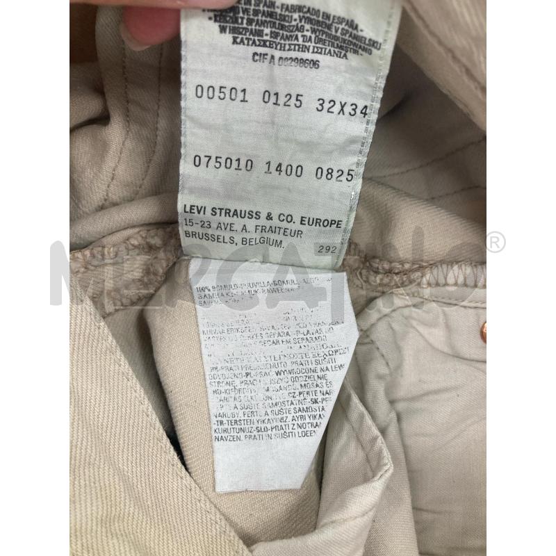 JEANS UOMO LEVIS BEIGE 501 | Mercatino dell'Usato Gazzada schianno 5