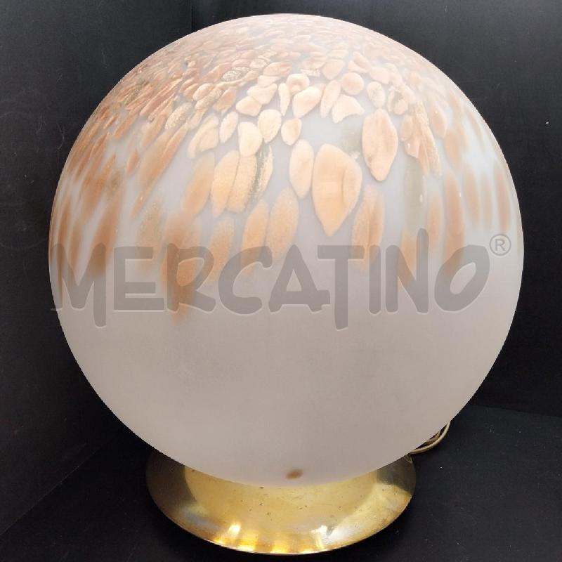 LAMPADA VETRO PALLA DECORO RAME | Mercatino dell'Usato Gazzada schianno 1