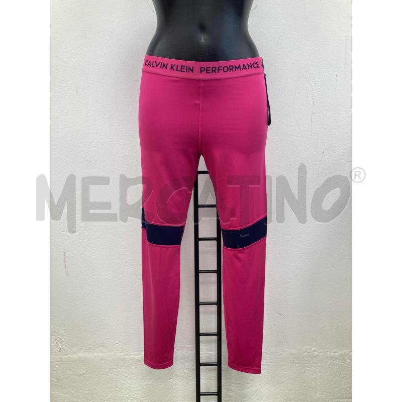 LEGGINGS DONNA CALVIN KLEIN FUXIA CARTELLINO | Mercatino dell'Usato Gazzada schianno 1