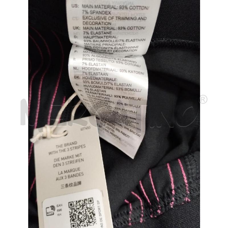 LEGGINGS DONNA NERO RIGHE FUXIA CARTELLINO | Mercatino dell'Usato Gazzada schianno 4