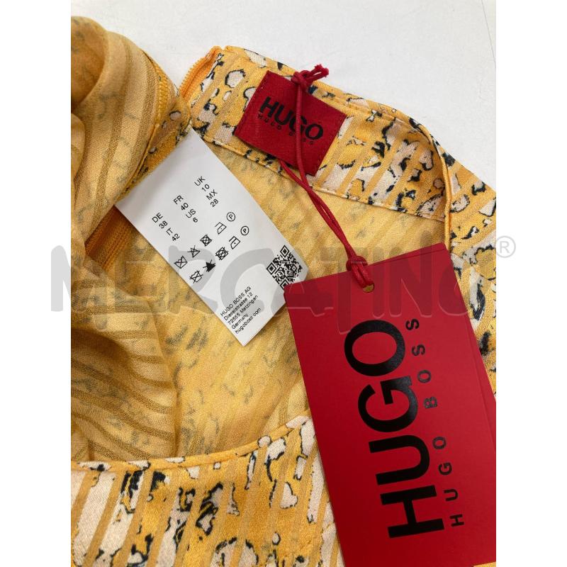 MAGLIA DONNA HUGO GIALLA CARTELLINO | Mercatino dell'Usato Gazzada schianno 3