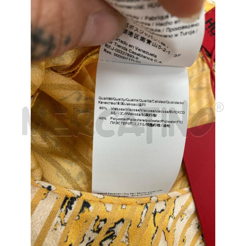 MAGLIA DONNA HUGO GIALLA CARTELLINO | Mercatino dell'Usato Gazzada schianno 4