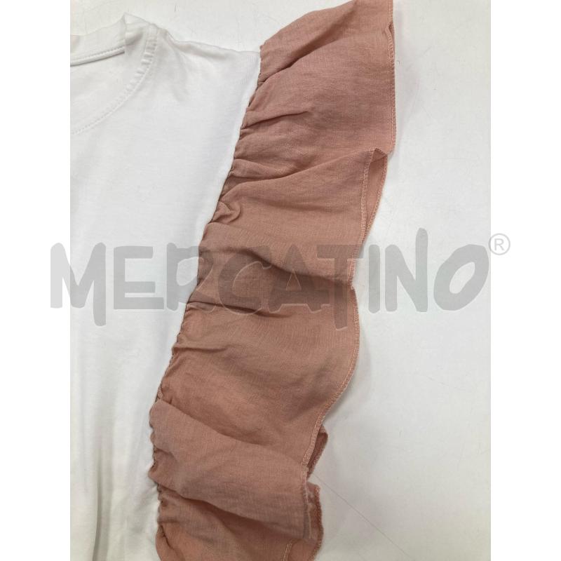 MAGLIA DONNA IRIS BIANCA MANICA VOULANT ROSA | Mercatino dell'Usato Gazzada schianno 4