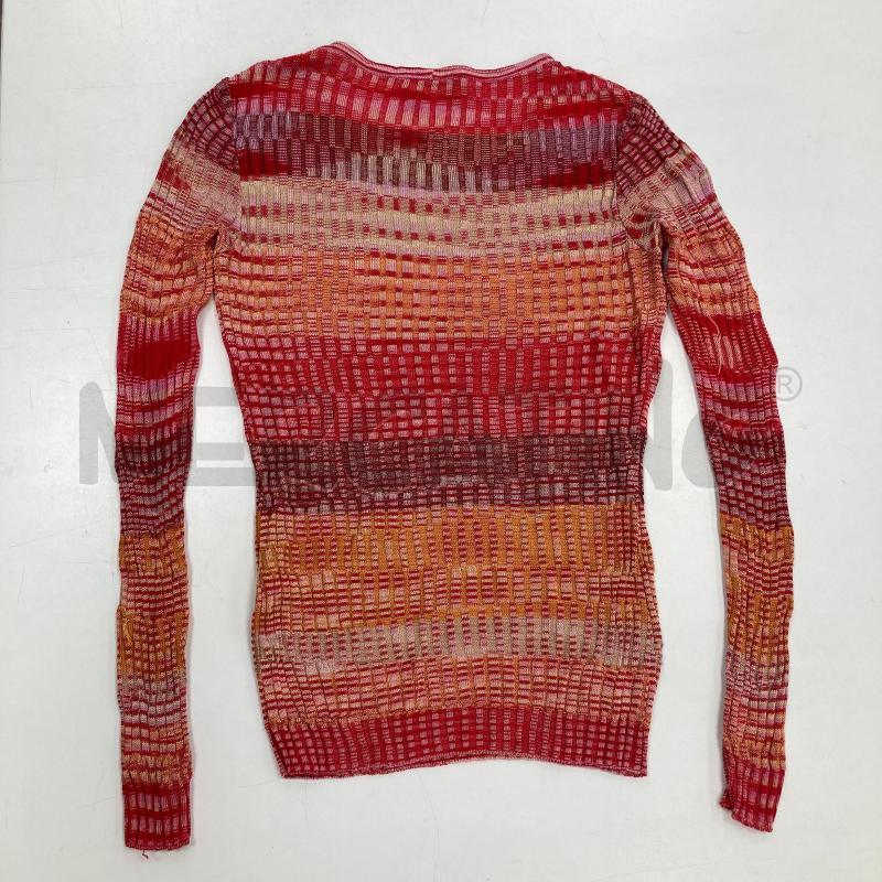 MAGLIA DONNA MISSONI ARANCIO ROSSO  | Mercatino dell'Usato Gazzada schianno 2