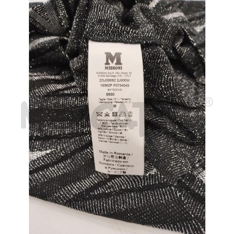 MAGLIA DONNA MISSONI LAME NERO BIANCO | Mercatino dell'Usato Gazzada schianno 4