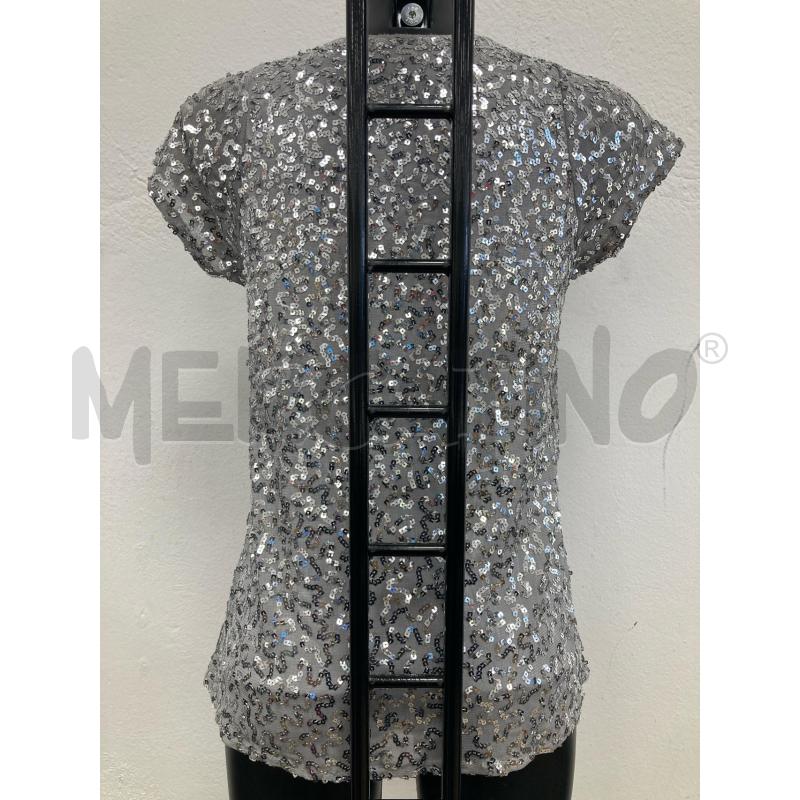 MAGLIA DONNA RICHMOND GRIGIA PAILLETTES ARGENTATE  | Mercatino dell'Usato Gazzada schianno 2