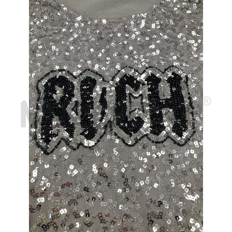 MAGLIA DONNA RICHMOND GRIGIA PAILLETTES ARGENTATE  | Mercatino dell'Usato Gazzada schianno 4