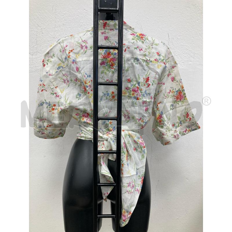 MAGLIA DONNA SPORTMAX BEIGE FIORATA+SCIARPA | Mercatino dell'Usato Gazzada schianno 2