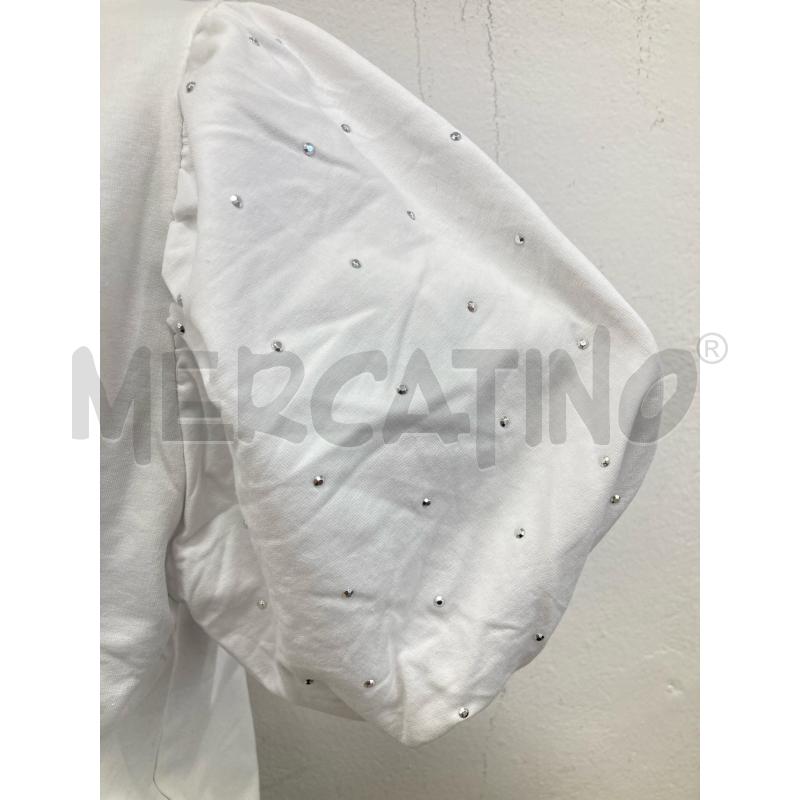 MAGLIETTA DONNA LIUJO BIANCA BRILLANTINI | Mercatino dell'Usato Gazzada schianno 3