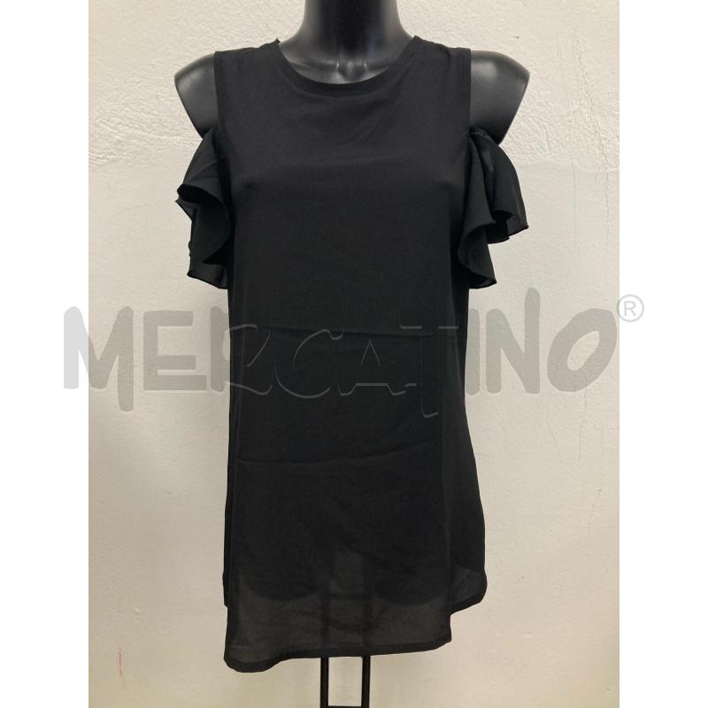 MAGLIETTA DONNA LIUJO NERA MANICHE SBUFFO | Mercatino dell'Usato Gazzada schianno 1