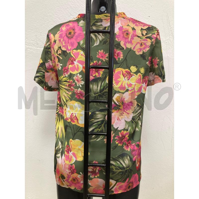 MAGLIETTA DONNA LIU JO VERDE FIORI ROSA | Mercatino dell'Usato Gazzada schianno 2