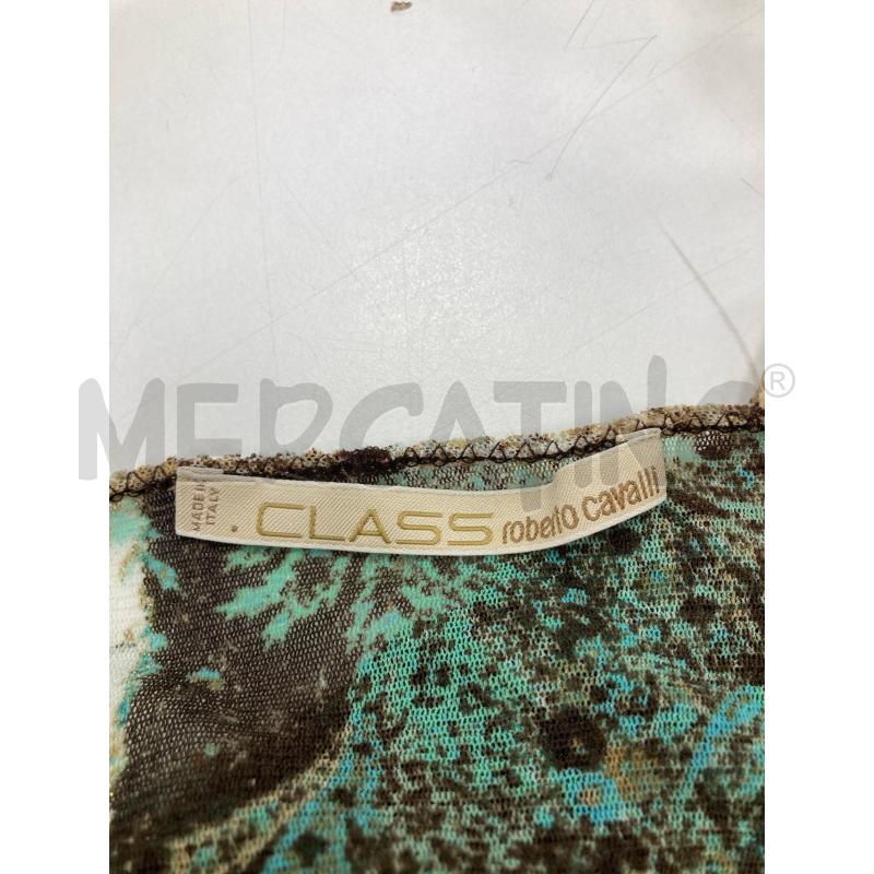 MAGLIETTA DONNA ROBERTO CAVALLI VERDE BEIGE | Mercatino dell'Usato Gazzada schianno 4