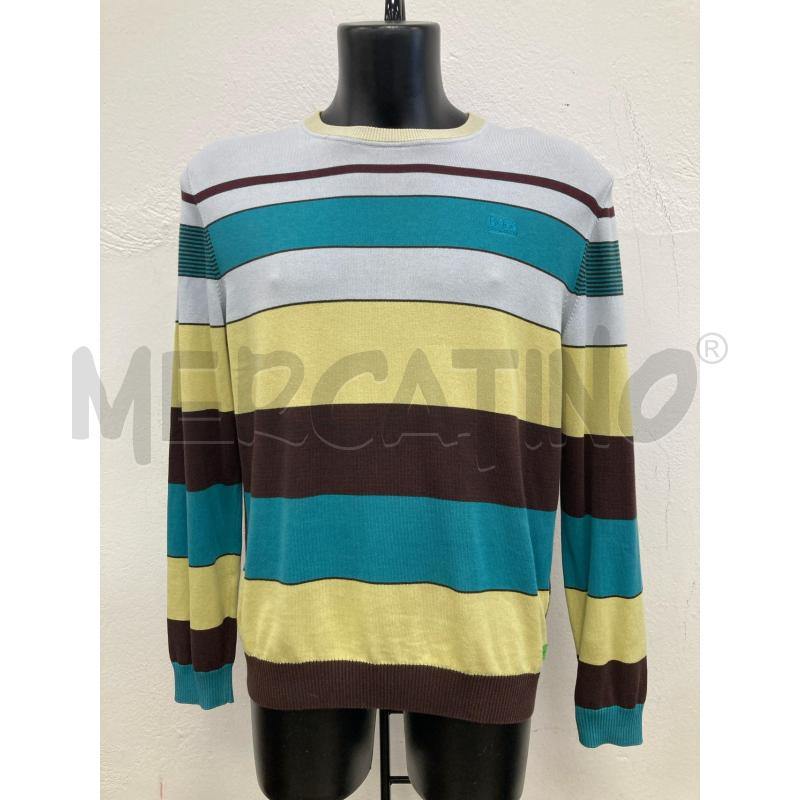MAGLIONE UOMO BOSS GRIGIO AZZURRO MARRONE GIALLO  | Mercatino dell'Usato Gazzada schianno 1