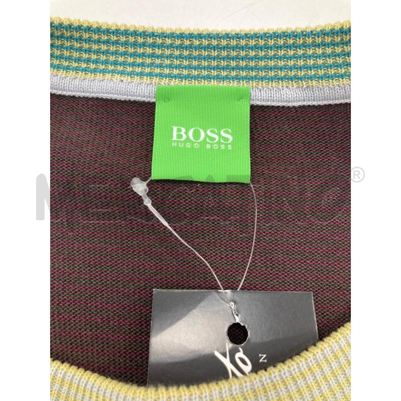MAGLIONE UOMO BOSS GRIGIO AZZURRO MARRONE GIALLO  | Mercatino dell'Usato Gazzada schianno 3