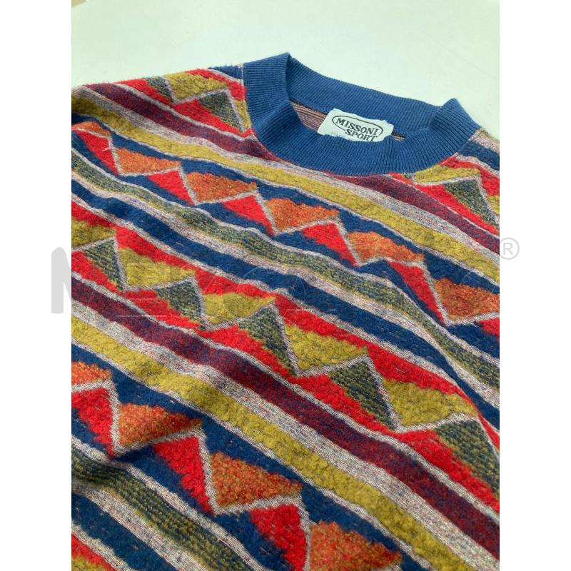 MAGLIONE UOMO MISSONI TRIANGOLI ROSSO GIALLO VERDE | Mercatino dell'Usato Gazzada schianno 5