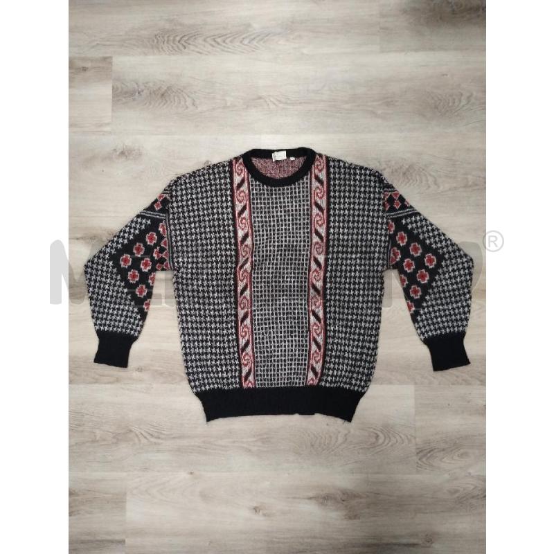 MAGLIONE UOMO VALENTINO NERO ROSSO | Mercatino dell'Usato Gazzada schianno 1