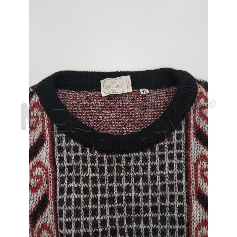 MAGLIONE UOMO VALENTINO NERO ROSSO | Mercatino dell'Usato Gazzada schianno 3