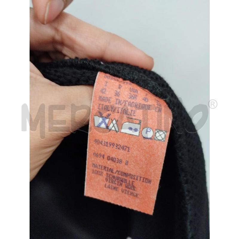 MANTELLA DONNA HUGO BOSS LANA NERA PIUME | Mercatino dell'Usato Gazzada schianno 3