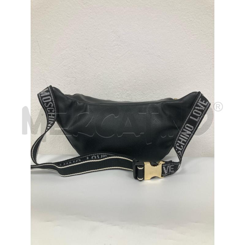 MARSUPIO DONNA LOVE MOSCHINO NERO PORCHIE DORATE | Mercatino dell'Usato Gazzada schianno 2