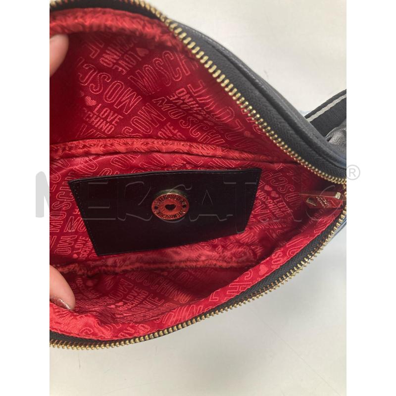 MARSUPIO DONNA LOVE MOSCHINO NERO PORCHIE DORATE | Mercatino dell'Usato Gazzada schianno 4