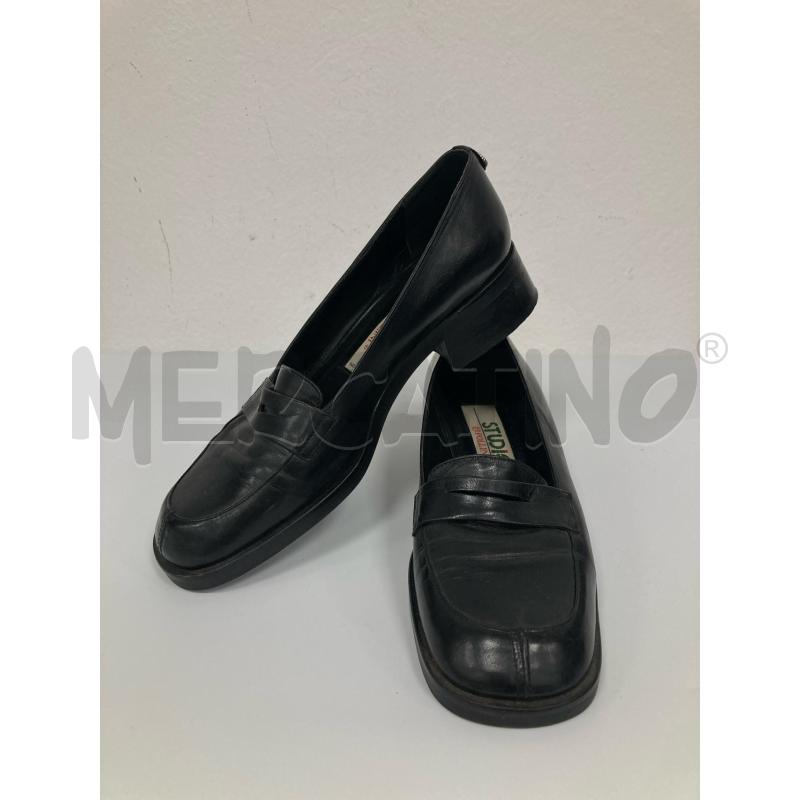 MOCASSINI DONNA POLLINI NERE  | Mercatino dell'Usato Gazzada schianno 1
